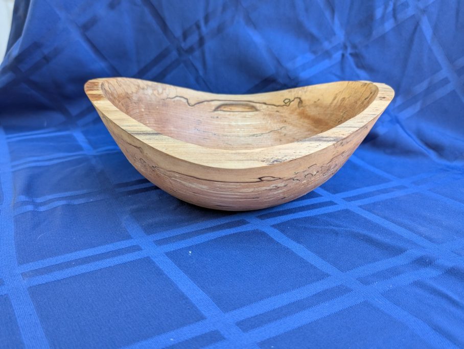 Spalted cherry, natural edge
