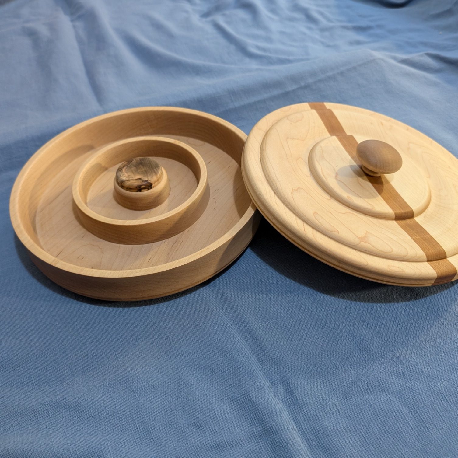Maple & cherry jewelry box