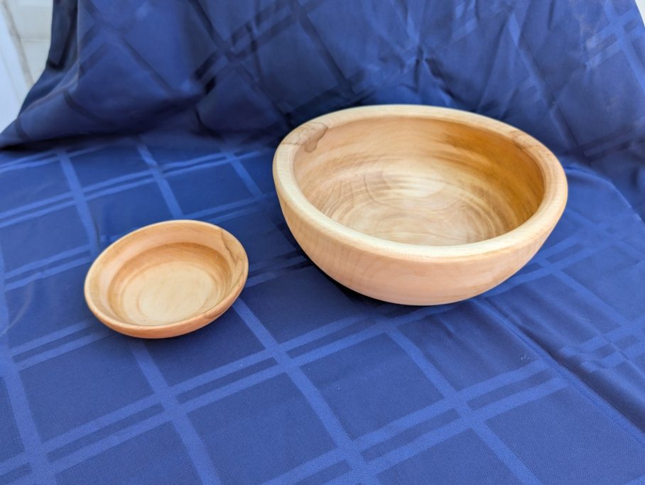 Spalted cherry bowl