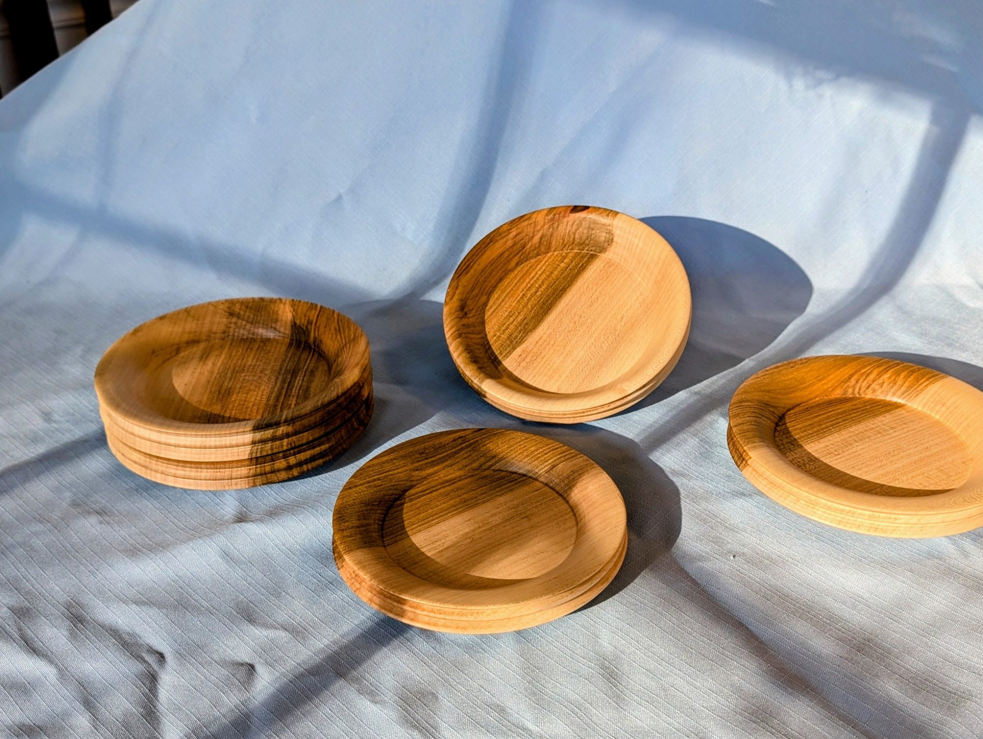 Spalted cherry bowls